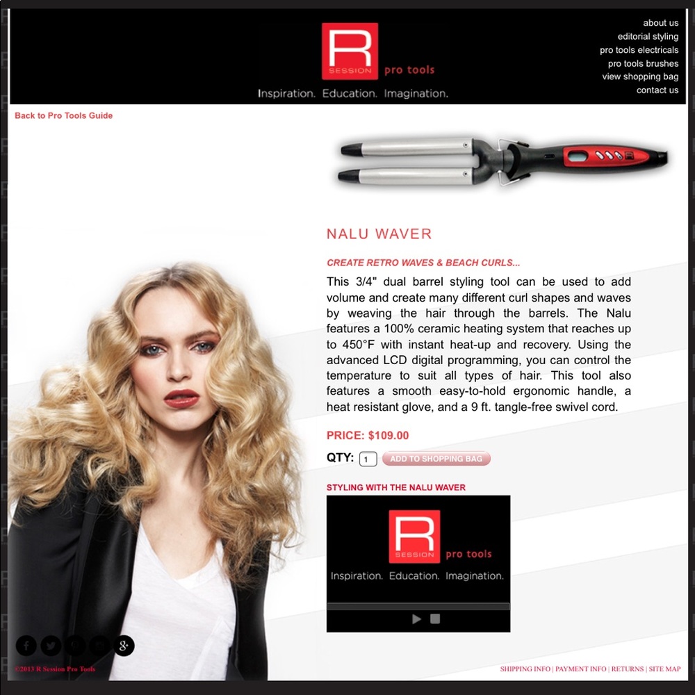 RSession Nalu waver - curling iron